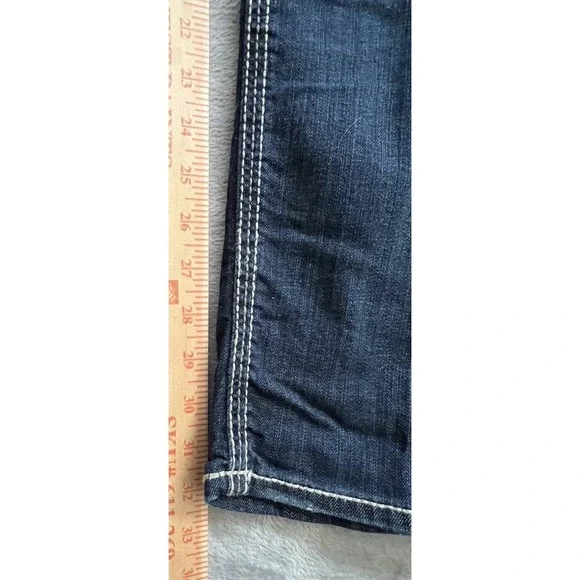 Buckle Black Jeans Mens 34x32 Blue Fit No 9 Straight Leg - Picture 6 of 9